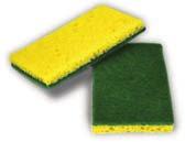 Moist and individually wrapped. Rinses easily. Anti-microbial treated. PY200 halves in polyfoam are in 3 1/2" x 3 1/2" hospitality size.