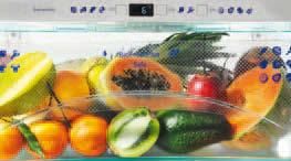 Secondly, the BioFresh compartment allows fruit, vegetables, meat and dairy products to stay fresher for significantly longer than in the refrigerator compartment.