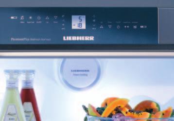 There is no air exchange between the refrigerator and freezer compartment, so that odours cannot be transferred and the stored food is prevented from drying out.