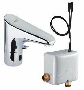 INFRARED FAUCETS EUROPlUs E 36 207 001 Infrared basin faucet (6 V) with mixing