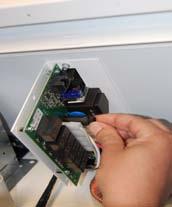 Fuse replacement: Open the service panel and remove the fuse of the fuse holder by hand or pulling with the help of
