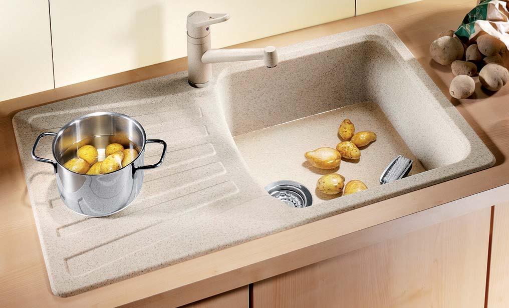 BLANCO NOVA 5 S Kitchen mixer tap for advertisement only. The coloured sink in classic design Practical jumbo size bowl Functional drainer Classic and fashionable design Price: 15,515.