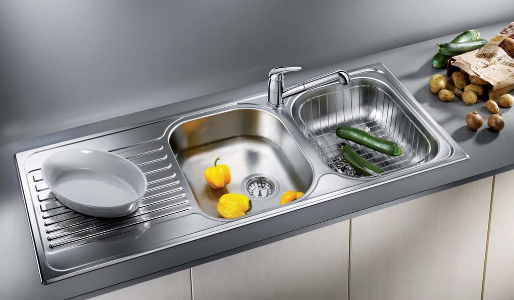 BLANCO TIPO 8 S Kitchen mixer tap for advertisement only. A new definition of comfort Large bowl sizes Functional design Specific drainboard design Price: 12,840.- Special: 9,500.- Cat. No. 565.