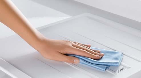 Optimally matched accessories Cleaning made easy The surfaces of sinks and