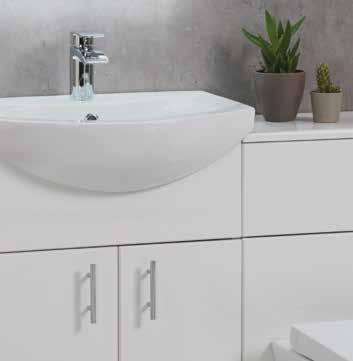 Lanza BATHROOM FURNITURE > 18mm solid carcass > Supplied in White Available Finishes > Soft