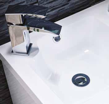 Lili 900 BATHROOM FURNITURE > 18mm solid carcass > Supplied in White Gloss or Avola Grey Available