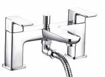 73 with push waste Operating Pressure 0.2 Bar TAP182 Bath Filler 151.
