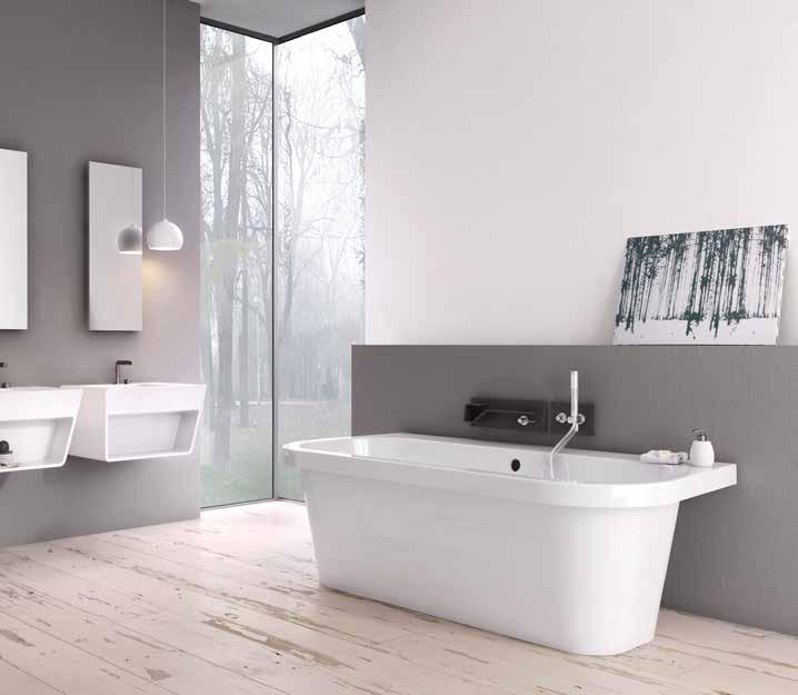 Mia SCULPTURED STONE FREESTANDING BATHS > Gloss finish > Available in 1700 x 875mm > Weight: 112kg > Height: 570mm