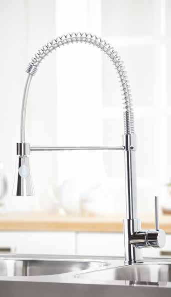Kitchen Taps SCUDO ESSENTIALS ALSO AVAILABLE IN BRUSHED STEEL FINISH ALSO AVAILABLE IN