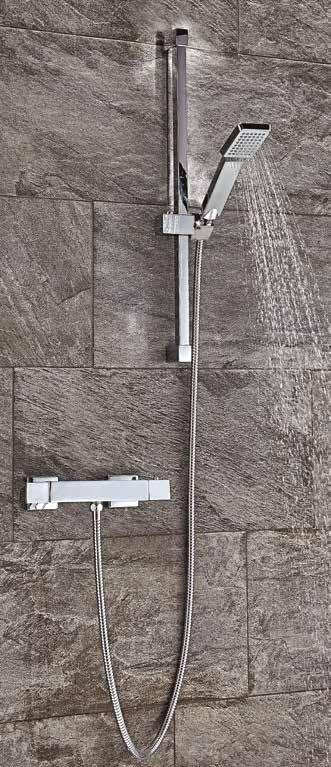 Square Thermostatic Shower Set One SHOWERING Square Thermostatic Shower Set Two SHOWERING