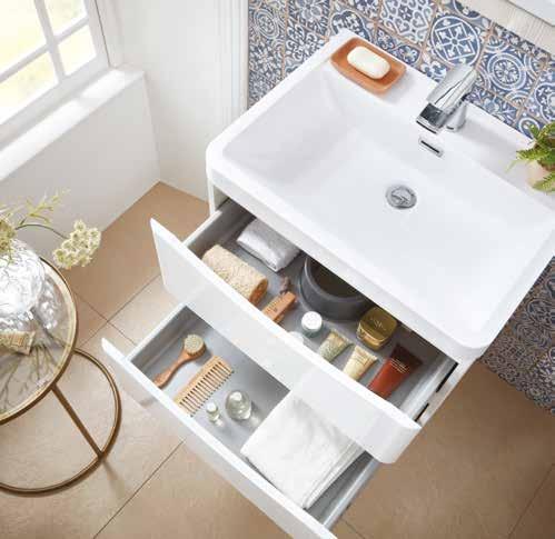 Bella Furniture Range WALL HUNG BATHROOM FURNITURE Bella Range Features The Bella Range of Furniture Spans both Floor Standing and Wall Hung Options.