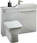 Corelli BATHROOM FURNITURE > 18mm solid carcass > Supplied in White Gloss or Avola