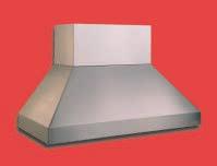 Order 14" tall hood with standard 10"or 22" optional duct cover. Duct cover may be ordered in custom sizes.