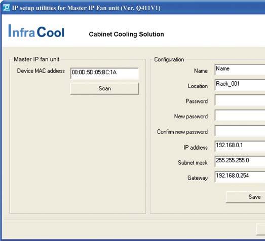 < 3.2 > Master IP Configuration Please take the following steps to confi gure the Master IP fan unit : 1.