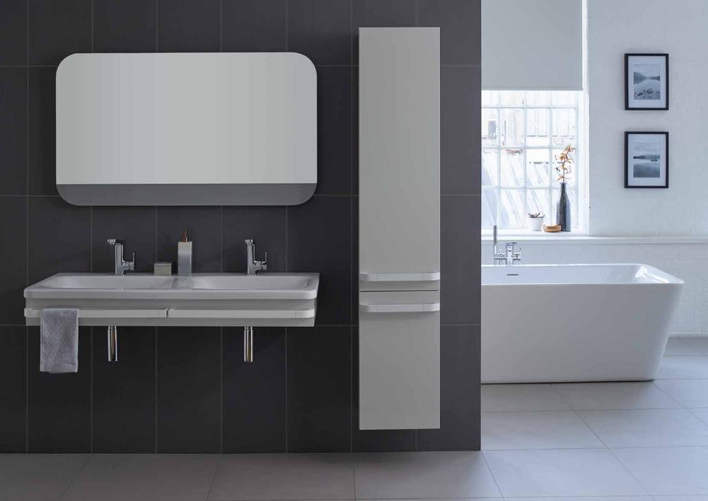 Soft curves, clean lines and smart storage achieve the perfect balance between