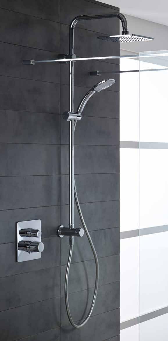 The slender profile and restrained elegance of s floor standing bath/shower makes it the natural companion to
