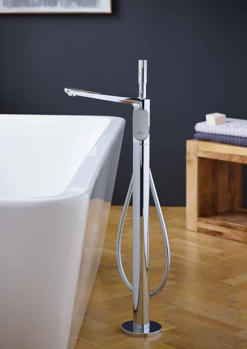 Our sleek thermostatic Easybox slim shower has been designed to fit into a 43mm cavity wall and can be used