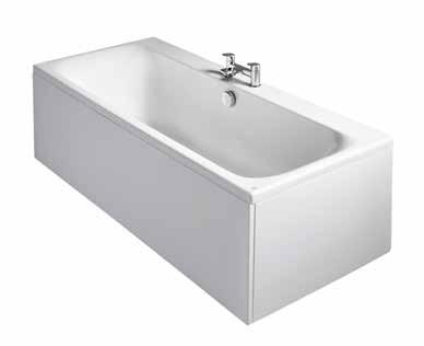 Baths Free standing double-ended 180 x 80cm E398101 1,560.00 One piece bath Rectangular double-ended 170 x 75cm Idealform bath E395401 420.