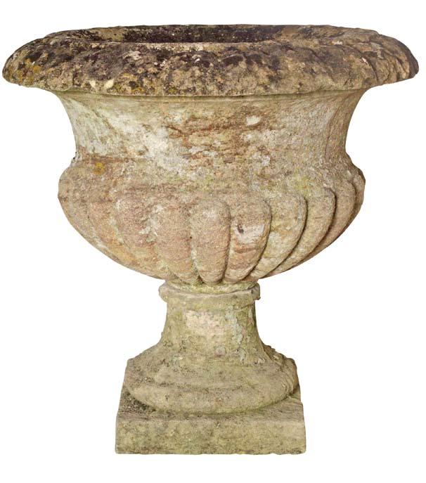 A single 20th century Cotswold stone urn, circa 1900.