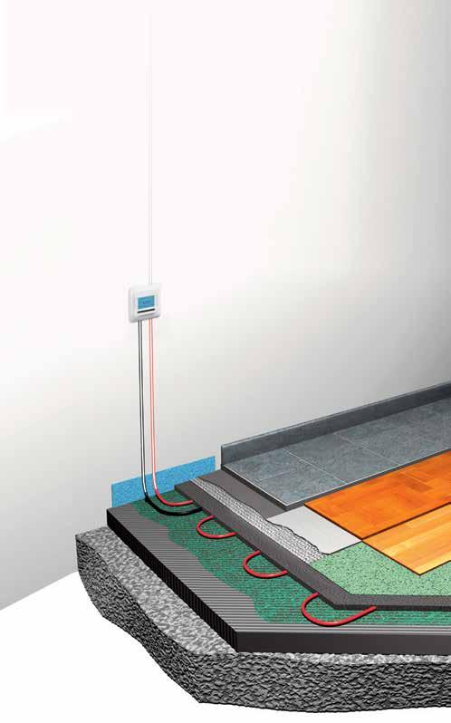 T2RED: THE INTELLIGENT UNDERFLOOR HEATING SYSTEM T2RED RENOVATION The requirements for renovation are specific due to: Less construction height. Poor flooring insulation. Unevenness of the floor.