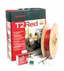 What do I need to order? 1. T2Red self-regulating cable on spool Product name Part number Description T2Red on spool 948739-000 T2Red floor heating cable 5-15 W/m 230 V 2.