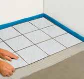 Carefully apply an even layer of levelling compound on top of the heating cable. Let it cure according to the manufacturers instructions. Spread the tile adhesive and then lay out and join the tiles.