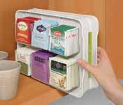 8 D 899869002078 Holds 100+ tea bags Fits all standard kitchen cabinets Compact organizer