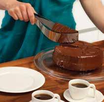cake, squeeze it gently for lifting the piece onto your