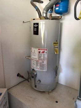 Electric water heater.