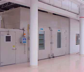 Environmental Walk-In Chambers Walk-In chambers are used for testing or storing products that require a large capacity chamber.