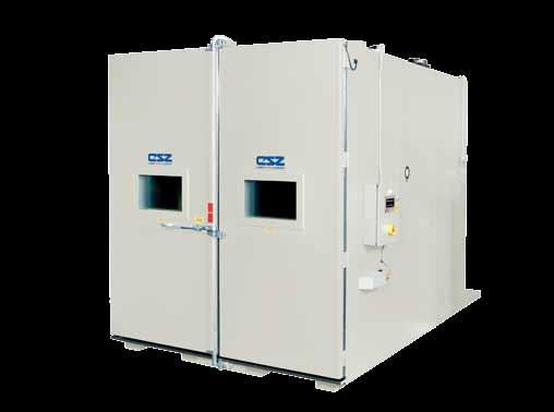 Environmental Walk-In/Drive-In Chambers WW-Series Welded Walk-In (Solid Construction) Chambers Rugged construction with higher temperatures and faster cycling Welded Walk-In chambers provide wider