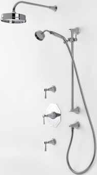OUTLET 5157 CONCEALED THERMOSTATIC SHOWER WITHOUT FLOW CONTROL WITH LEVER HANDLE 3164 WALL ¾ FLOW CONTROL WITH LEVER HANDLE SELECTED ITEMS AVAILABLE IN SPECIAL