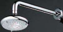 showers Trevi Moonshadow Shower Heads Trevi 113 Ø60 Moonshadow Fixed Deluge Heads L7106AA Single Function Angled Arm - Chrome Plated 66.