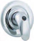 showers Trevi Blend A single lever operated manual mixer valve, suitable for all plumbing systems.