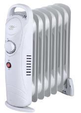 7 kw model Single power setting (700 W), adjustable thermostatic control 7 fins Floor standing on stationary feet 2.