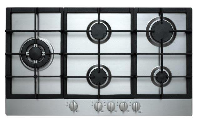 including Triple Ring WOK Burner Front Controls Flame Failure Cast Iron Trivets Electronic Ignition 600mm Gas Cooktop 4