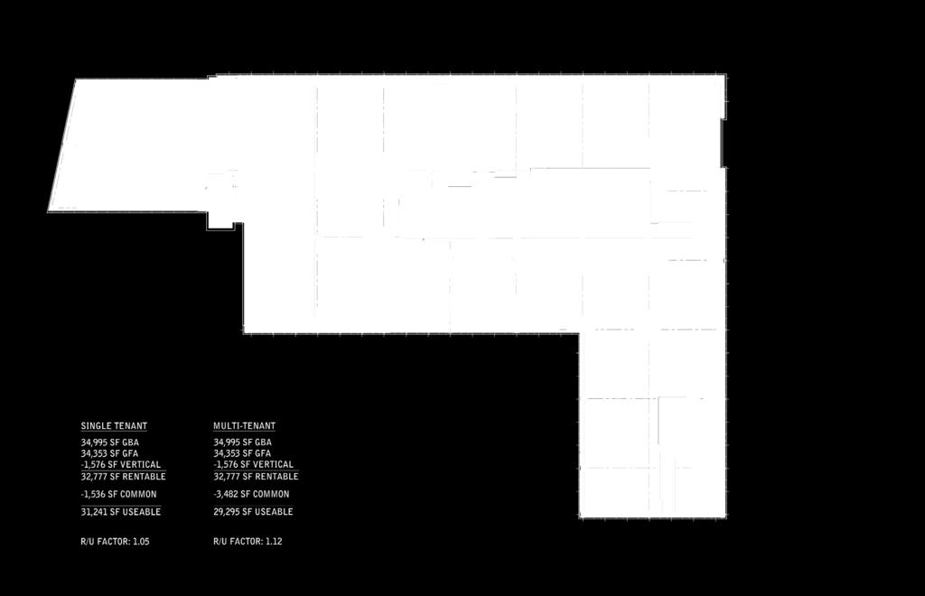 Hypothetical Full Floor Plan / East Building ± 34,000 RSF 28 PERIMETER