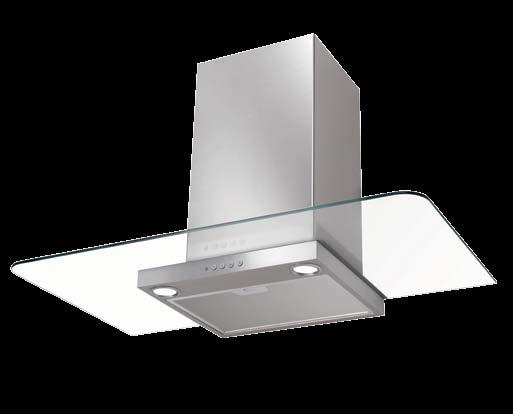 Max Airflow 660 m³/h Stainless Steel & Mirror Glass