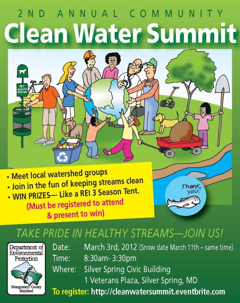 Outreach and Community Engagement 22 First year (2011) partially funded through CBT grant Community Clean Water Summit Partners Maryland Sea Grant (Year One) Cities of Gaithersburg and Rockville