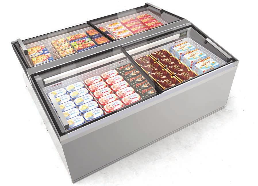 The freezers open with a minimum of effort thanks to the interaction of a special sliding seal in the lid and the optimised glide-surface on the housing.