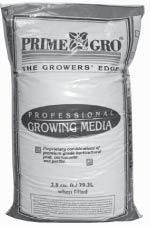 Therm-O-Rock MEDIA Prime Gro Growing Media for Professionals Prime Gro professional mixes combine premium grade Canadian sphagnum peat moss, perlite, vermiculite, bark, and/or Rock Lite Peatfiber,