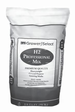 An ideal mix for bedding plants, potted plants, foliage, garden mums, and perennials. 12-0661A BFG Grower Select Mix M2 2.8 cubic foot loose-filled bag 48 $14.