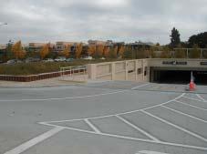 Photograph courtesy of Joe Teresi (City of Palo Alto) From this angle, it is possible to see the parking structure beneath the roof garden.