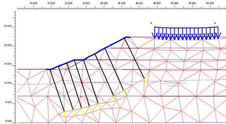 Fig. 13 Mesh displacement for strengthen Fig.