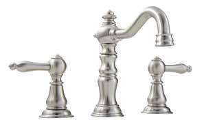 TWO-HANDLE WIDESPREAD LAVATORY FAUCET Product Code: MIRWSSA800 s 6" - 12" installation 1.