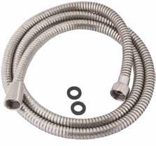 wound metal hose 1/2" connection Hose stretches from 60" to 72" for ease of use Available in CP, BN, ORB and PN 48 All Mirabelle faucets have a lifetime limited warranty and meet the following