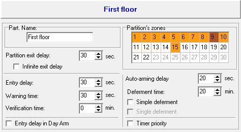 SATEL VERSA 31 KNOCK type zones during the exit delay time will trigger no alarm. Up to 255 seconds can be programmed. The exit delay countdown can be terminated by means of the 1.