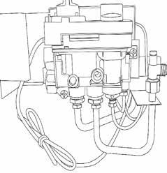 Servicing Instructions - Replacing Parts 9. Gas Valve 9.1 To remove the valve turn off the gas supply at the isolation device. 9.2 Disconnect the 2 x 8mm and 1 x 4mm gas pipe fittings at the back of the gas valve, see Diagram 30 (A).