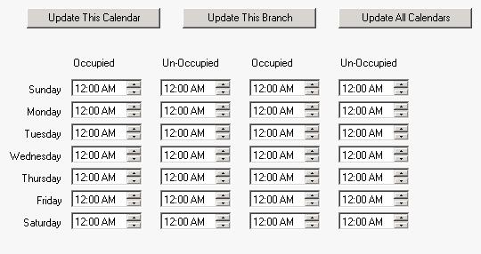 SECTION 6 USER INTERFACE Weekly Schedule The weekly schedule can only be programmed using the Simplicity PC software under the WEEKLY SCHEDULE SETTINGS tab.