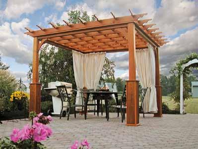 We chose your pergola because of its solid build and romantic